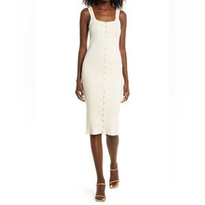 GUESS Ivory Lana Snap Front Sweater Dres